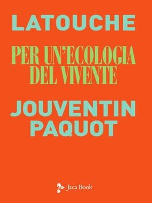 cover image of Per un'ecologia del vivente